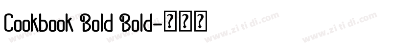 Cookbook Bold Bold字体转换